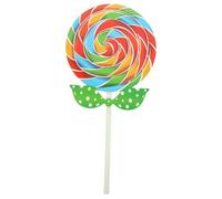 DECHOUS Lollipop Prop, Large Lollipop Decoration Rainbow Swirl Giant Lollipop Prop 16CM Candy Lollipop Fake Photography Prop for Wedding Birthday Party Supplies