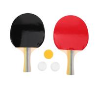DECHOUS Long Handle Table Tennis Paddles Trainer Kit with Precision Balanced Rackets Portable DIY Painting Paddle Set in Elegant Blue Packaging -ready for Home Party and Professional Play