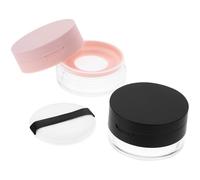 DECHOUS Loose Powder Containers with Mirror and Puff 2pcs Portable 20g Travel Foundation Containers, Convenient for Makeup Anytime, Anywhere, for Daily Use on The Go Makeup