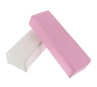 DECHOUS Manicure Hand Rest Nail Art Hand Pillow Cushions 2Pcs 11.59X3.54X2.55Inch Leather Sponge Supportive Stable Fingertip Rest for Manicurists Home Salon Use