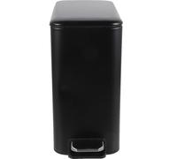 DECHOUS Matte Black 5l Pedal Trash Bin Rectangular Bathroom Waste Bin with Lid Foot-operated Garbage Can for Home and Office for Kitchen and Bathroom Use