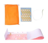 DECHOUS Measuring Mat with Height Ruler and Head Circumference Tape for Infants 0-3 Years - Pink Growth Tracker with Foot Measuring Tool, Storage Bag, and Stickers