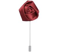 DECHOUS Men's Rose Lapel Pin for Suit with Practical Cloth and Alloy Design, Elegant Flower Brooch for Tie Decoration and Formal Occasions