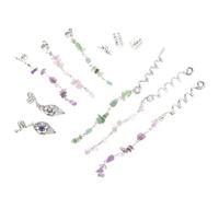 DECHOUS Metal and Stone Braided Hair Clips with Unique Design Versatile DIY Hair Charms for Women Distinctive and Eye-catching for Braids