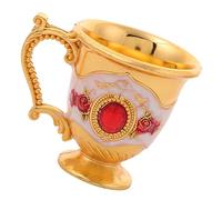 DECHOUS Metal Wine Cup Classic European Style Large Mouth Small Wine Glass for Home