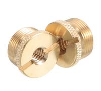 DECHOUS Microphone Stand Adapter for Secure Mounting 1/4 Female to 5/8 Copper Screw 2pcs on Microphones for Live Streaming and Broadcasting Studios