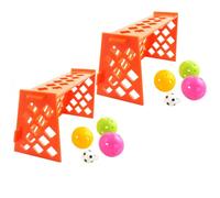 DECHOUS Mini Football Field Random Color 2 Sets Parrot Training for Birds, Pet Soccer for Parrot Intelligence Development, Interactive Bird Soccer Field Playground