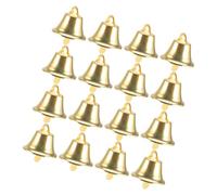 DECHOUS Mini Gold Craft Bells with Top Hole, Metal 100pcs Vintage Bell Decorations for Pendant Making Charms, Christmas Tree Decorations and Parties, 1.50 x 1.20 x 1.20 CM