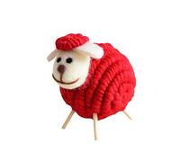 DECHOUS Mini Sheep Ornament Christmas Sheep Decoration Lamb Craft Wool Felt Sheep Hanging for Tree