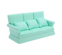 DECHOUS Miniature Home Sofa Dollhouse Mini Sofa Miniature Furniture and Accessories Doll Furniture Dollhouse for Dolls Sky-blue