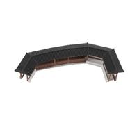 DECHOUS Miniature Landscape Bridge Micro Garden Accessory, DIY Tiny Corridor Model for Micro Scenes, Mini Bridge Ornament for Dollhouse and Desktop Gardening Decorations