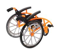 DECHOUS Miniature Wheelchair Dollhouse Set Realistic Foldable Wheelchair Model with Crutch for Pretend Play and Medical Role-playing Enhances Empathy and Imagination