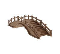 DECHOUS Miniature Wood Arch Bridge Decorative Model Solid Wood Material for Micro Garden and Tiny House Scenes