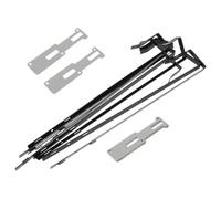 DECHOUS Mirror Hanger Set Black Iron Material Over-the-Door 8pcs with Adjustable 2-Hooks for Clutter-Free Organization and Multipurpose Storage on Closet Doors, for Scarves and Coats