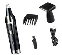 DECHOUS Multi-Functional Electric Nose Hair and Trimmer for Men, Rechargeable Cordless Grooming Device with Washable, Black - Personal Care for Facial and Body Hair