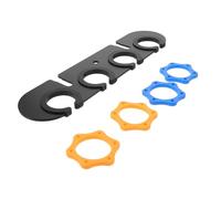 DECHOUS Multi-microphone Holder Mount for Wired and Wireless Mics with Enhanced Stability and Multi Mic Organization Alloy and Plastic Material Long Bar Design with 4 Holes and Recording