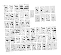 DECHOUS Music Rhythm Flashcards Set Rhythm Exercise Cards for Music Theory Practice for Students Teachers Engaging Note Training Tools for Enhanced Learning Experience