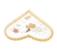 DECHOUS Nail Art Palette Mini Nail Display Pallet Set 06# Peach Heart Crystal Mixing Board for Manicure Artists Cosmetic Pigment Blending Tool and Makeup Mixing