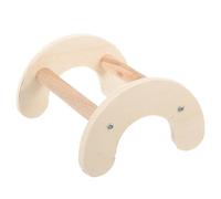 DECHOUS Natural Wood Parrot Perch Stand and Chicken Wooden Perch Set 2 Pieces Suitable for Indoor Birdcages and Chick Training