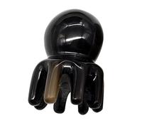 DECHOUS Octopus Shaped Head Massaging Comb Made of Synthetic Material with Barrier-Free Design to Reduce Static Electricity, Creative Black Horn Comb for Scalp Care and Relaxation at Home