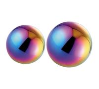 DECHOUS Outdoor Garden Sphere Stainless Steel Mirror Polished Ball 2Pcs Lightweight Reflective Gazing Globe