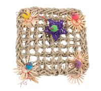 DECHOUS Parrot Climbing Hanging Net for Small Birds in Brown Five-pointed Star Shape for Playground and Pet Home Decor with Hanging and Climbing Features Random Random Color