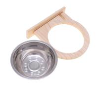 DECHOUS Parrot Feeding Box Stainless Steel Bowl Bird Feeding Case for Parrot Macaw Pet Food Storage Container for Cage Use