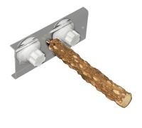 DECHOUS Parrot Stand with Acrylic Suction Cup and 20Cm Pepper Wood Perch, Compact Bite-Resisting Bird Plaything for Household Cage, Suitable for Training and Bathing Parrots