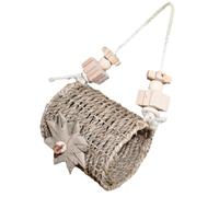 DECHOUS Parrot Supply Cage Parrot Hammock Comfortable Bird Nest Straw Material for Sleeping and Playing Suitable for Birds and Canaries Gift for Friends Who Love to Feed