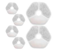 DECHOUS Pet Fountain Replacement Filters 6Pcs Hexagonal Core Cartridges for Cat Water Dispensers Promotes Clean Water Circulation Suitable for Indoor Cat Fountains