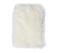 DECHOUS Pet Sleeping Mat Plush Pet Pad Super Plush Artificial Wool Cloth Cozy Long Serving Life White Mat for Home Decoration