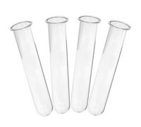 DECHOUS Plant Propagation Tubes Test Tube Vases Glass for Hydroponic 4pcs Elegant Flower Plants Arranging Made of Glass Suitable for Living Rooms and Bedrooms
