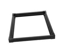 DECHOUS Plastic Edge Trim Aquarium Fish Tank Edge Guard Strip 40x40mm Black Double Layer Protector with Connector for 5-6mm Glass for Fish Tank Safety