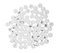 DECHOUS Plastic Numbered Bingo Balls 75Pcs Lightweight Raffle Balls for Sweepstakes and Recreational Use