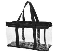 DECHOUS Plastic Pouch for Women with Zipper Closure, Portable Pvc Baseball Hat Storage Bag, Moderate Capacity and Sturdy Oxford Cloth Material, for Travel and Outdoor Use