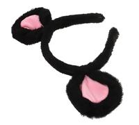 DECHOUS Plush Mouse Ears Headband Soft Comfortable Halloween Costume Accessory for Parties Cosplay Themed Events Versatile Hairband for Adults
