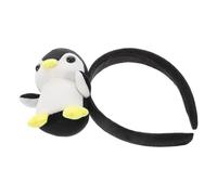 DECHOUS Plush Penguin Headband Soft Cozy Animal Hairband Non-slip Cute Face Washing Accessory for Women Party Everyday Wear