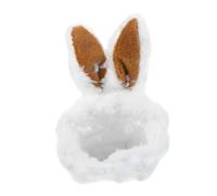 DECHOUS Plush Warm Rabbit Ear Hat for Small Pets Soft Cozy Headwear for Guinea Pig Kitten Chinchilla Hamster Hedgehog Comfortable Winter Pet Costume