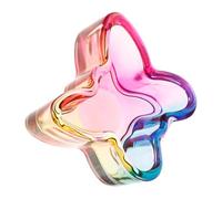 DECHOUS Portable Glass Nail Dish Cup with Elegant Butterfly Shape for DIY Manicure Projects, Versatile Tool for Acrylic Nail Art Techniques and Manicure Care