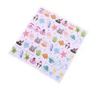 DECHOUS Portable Mahjong Tiles Seaside Animal Pattern Lightweight Game Accessory for Travel Family Parties Christmas and Year Holiday Entertainment