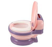DECHOUS Portable Potty Training Toilet for Boys, Safe and Comfortable Plastic Potty with Realistic Pink Design, for Home Use and Toilet Aim Practice