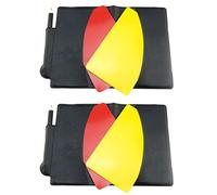 DECHOUS Portable Rugby Score Cards 2 Sets Multi-Function Referee Kit Pencil Holder for Match Officials