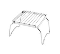 DECHOUS Portable Stainless Steel Folding Barbecue Grill Mini Pocket Bbq Tools for Camping Park Outdoor Use Foldable Compact Design with Load Bearing Frame