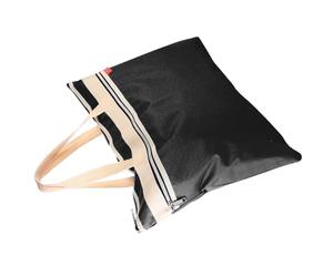 DECHOUS Portable Waterproof Canvas Art Storage Bag with Zipper Pocket the Side and Straps, Lightweight Document Folder for Organizing Art Supplies and Stationery