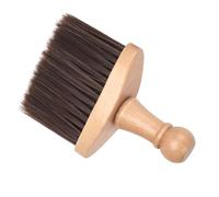 DECHOUS Portable Wooden Handle Neck Duster Brush Soft Nylon Bristles for Gentle Cleansing of Beard and Hair, for Business Trips and Travel Use by Men