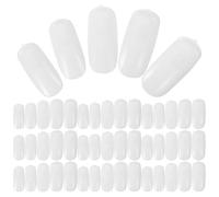 DECHOUS Practice Nail Tips and Movable Joint Fake Hand, 100 Pcs White Nail Display Sticks for Manicure Skill Development and Art Presentation