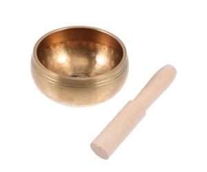 DECHOUS Professional Singing Bowl Set with Wooden Mallet and Copper Sound Bowl for Voice Easy to Store for Meditation Rooms and Bedrooms for Spiritual Practitioners