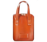 DECHOUS Pu Leather Makeup Pouch Brown with Handle, Multi-Compartment Travel Cosmetic Bag for Women, Portable Makeup Brush Organizer and Vanity Case