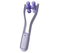 DECHOUS Purple V-shaped Facial Massager Roller for Face Sculpting and Double Chin Lifting, Handheld Skin Care Tool Made of Abs and Pmma, for Elegant and Stylish Facial Massage