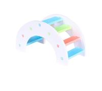 DECHOUS Rainbow Bridge Hamster Pvc Pet Bridge for Climbing and Exercise Improvement, Small Animal Playground Accessory for Hamster Cage Fun and Activity
